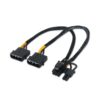 CABLE AISENS TARJETA GRÁFICA 2XMOLEX 4PIN M-PCI-E(MOLEX 6+2PIN) M 20CM